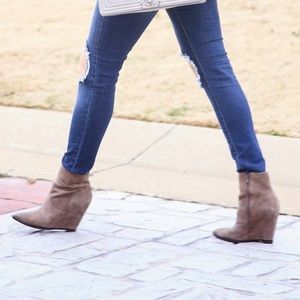 Ash | Jasmin Taupe Suede Bootie